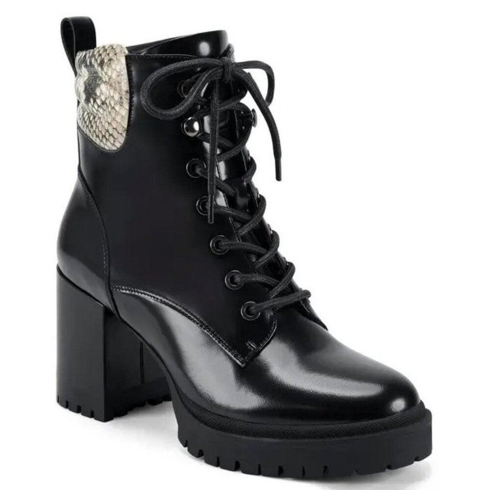 AEROSOLES Black and Silver Ankle Boots